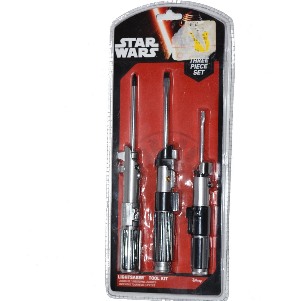 Star Wars Lightsaver Tool Kit 3 pcs Screwdriver Set Disney 2016 ThinkGeek RARE
